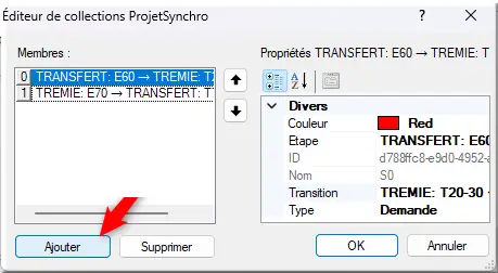 Ajouter synchro